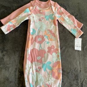 Carter’s 2pk Floral Gown In Pink For Baby Girls